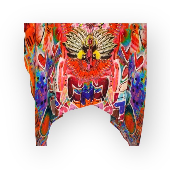 new Shahida Parides ꕥ 4Ways to Wear Silk Butterfly Kaftan ꕥ Tunic Top or Dress - Picture 6 of 17